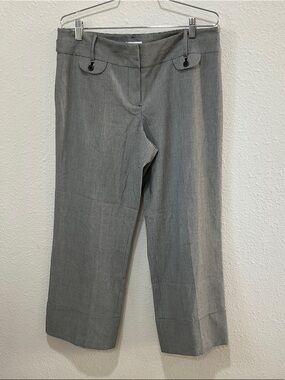 Ann Taylor LOFT Black and White Textured Pants